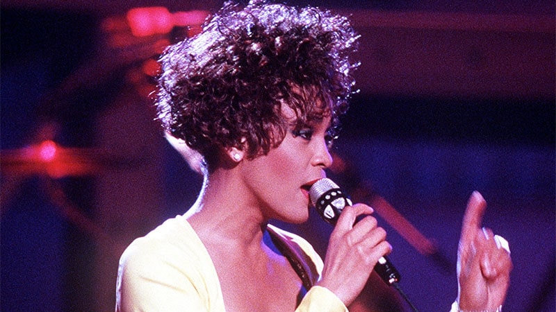 Whitney Houston 15 av pophistoriens bästa sångerskor