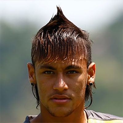 Neymar1 Fotbollshistoriens 17 mest hårresande frisyrer