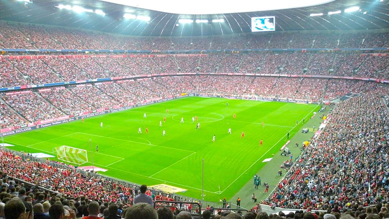 Allianz Arena Europas största fotbollsarenor