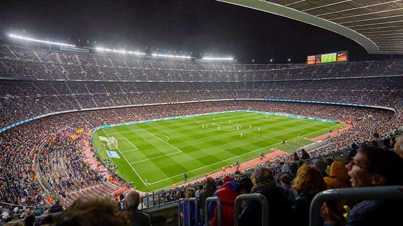 Camp Nou Europas största fotbollsarenor