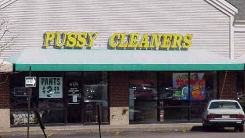Pussy Cleaners 15 sjukt dåliga (eller roliga?) företagsnamn
