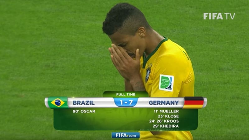 Brasilien Tyskland 2010-talets största fotbollsskrällar