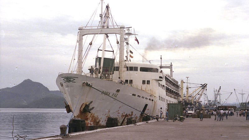 Dona Paz 10 av tidernas värsta fartygskatastrofer